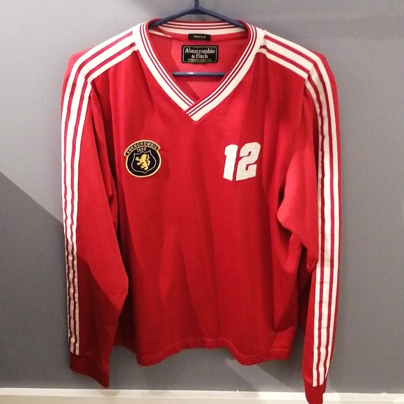2/$25-Abercrombie & Fitch Men's Long sleeve Soccer shirt - Picture 5 of 6